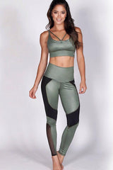 Protokolo Earth-Toned Green Bra Top 4066-1