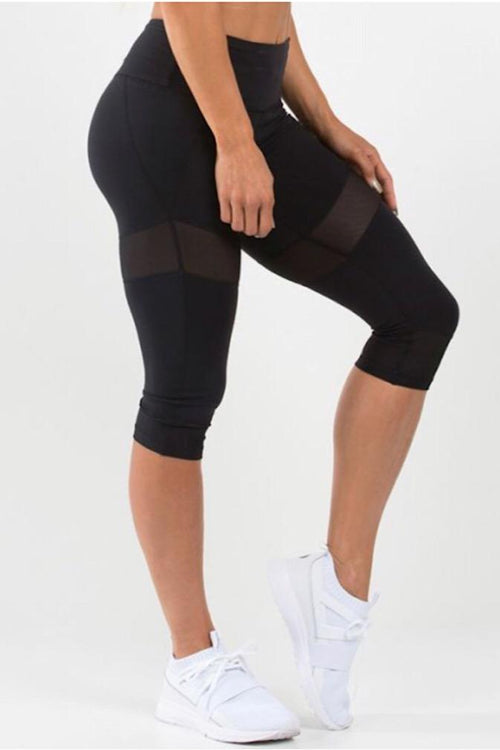RYDERWEAR Black Renegade Capri