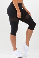 RYDERWEAR Black Renegade Capri