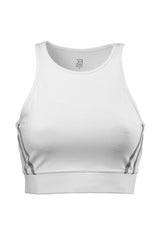 Better Bodies White Chelsea Halter Top
