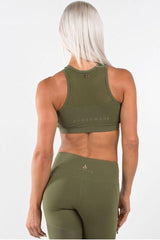 RYDERWEAR Khaki Siren Crop Top