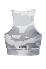 Better Bodies White Camo Chelsea Halter Top