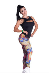 NEBBIA Black Cut-Off Fitness Top 268