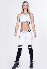 NEBBIA White Over The Knee Leggings 286