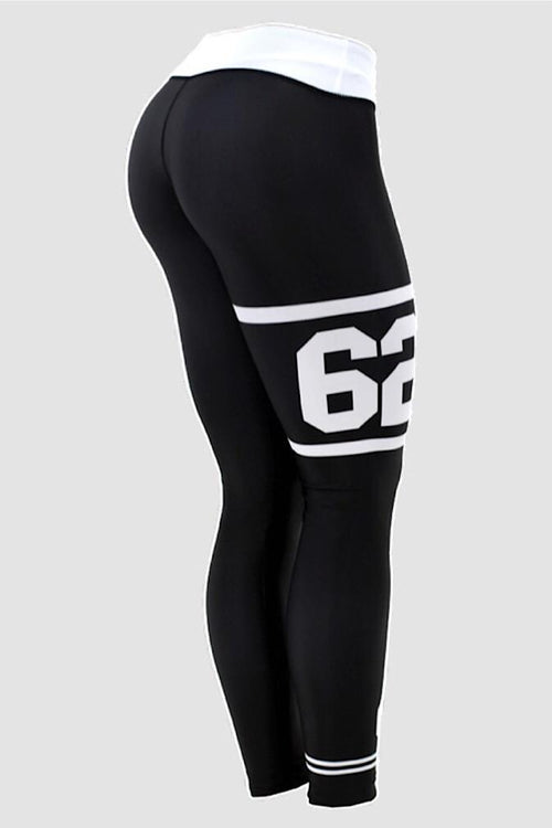Six Deuce Jersey Black Fitness Leggings