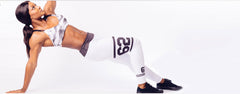 Six Deuce Jersey White Fitness Leggings