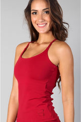 Equilibrium Burgundy Long Top LT113
