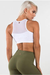 RYDERWEAR White Siren Crop Top