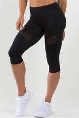 RYDERWEAR Black Renegade Capri