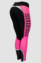 Six Deuce Mesh-Tech Pink Beat Mode Fitness Leggings
