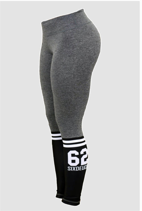 Six Deuce Sox Soft Grey Fitness Leggings