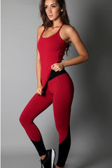 Equilibrium Burgundy Long Top LT113