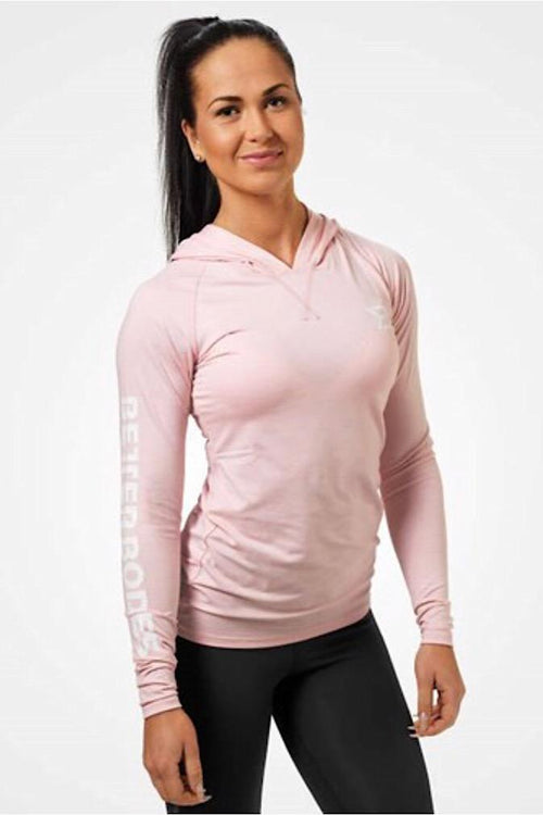Better Bodies Pink Melange Performance Is Hood