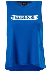 Better Bodies Strong Blue Deep Cut Tank Top