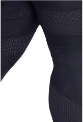 NEBBIA Black Network Leggings 284