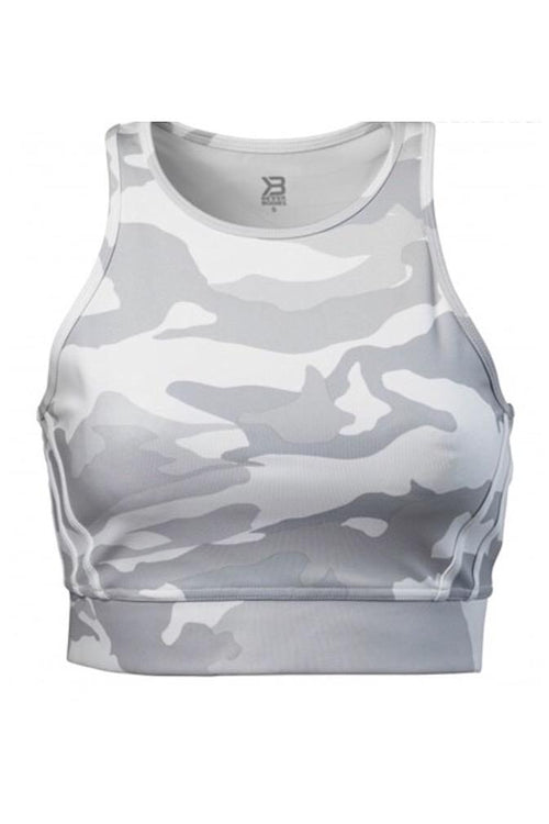 Better Bodies White Camo Chelsea Halter Top