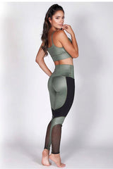 Protokolo Earth-Toned Green Leggings 2940
