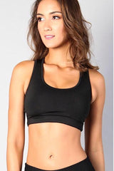 Equilibrium Black Slashback Bra Top T438