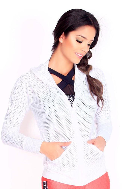Protokolo White Mesh Jacket