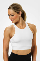 Better Bodies White Chelsea Halter Top