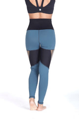 Protokolo High-Waisted Green/Black/Gold Leggings 2972