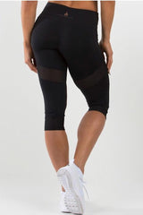 RYDERWEAR Black Renegade Capri