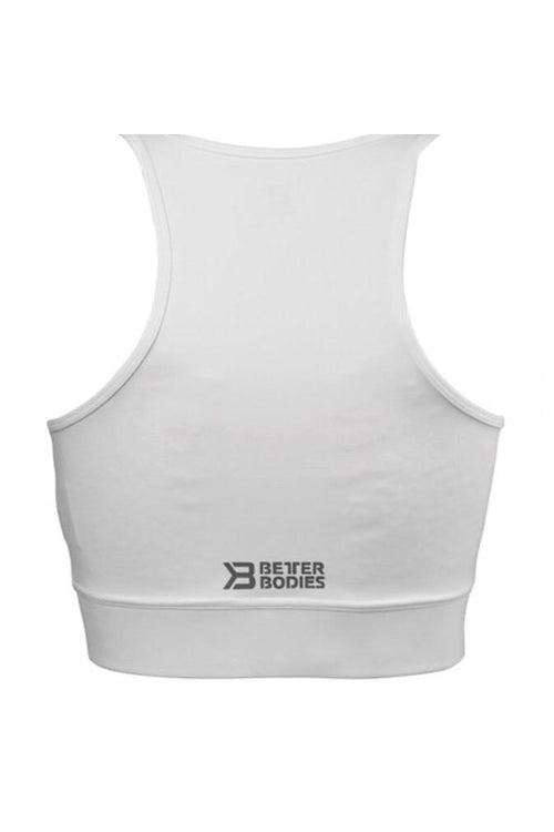 Better Bodies White Chelsea Halter Top
