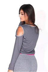 Protokolo Shoulder-less Long Sleeve Sweatshirt 4067