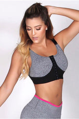Protokolo Gray/Black Bra Top 4057-1