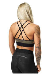 Better Bodies Dark Green Camo Astoria Sports Bra