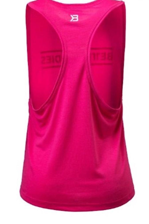Better Bodies Hot Pink Deep Cut Tank Top